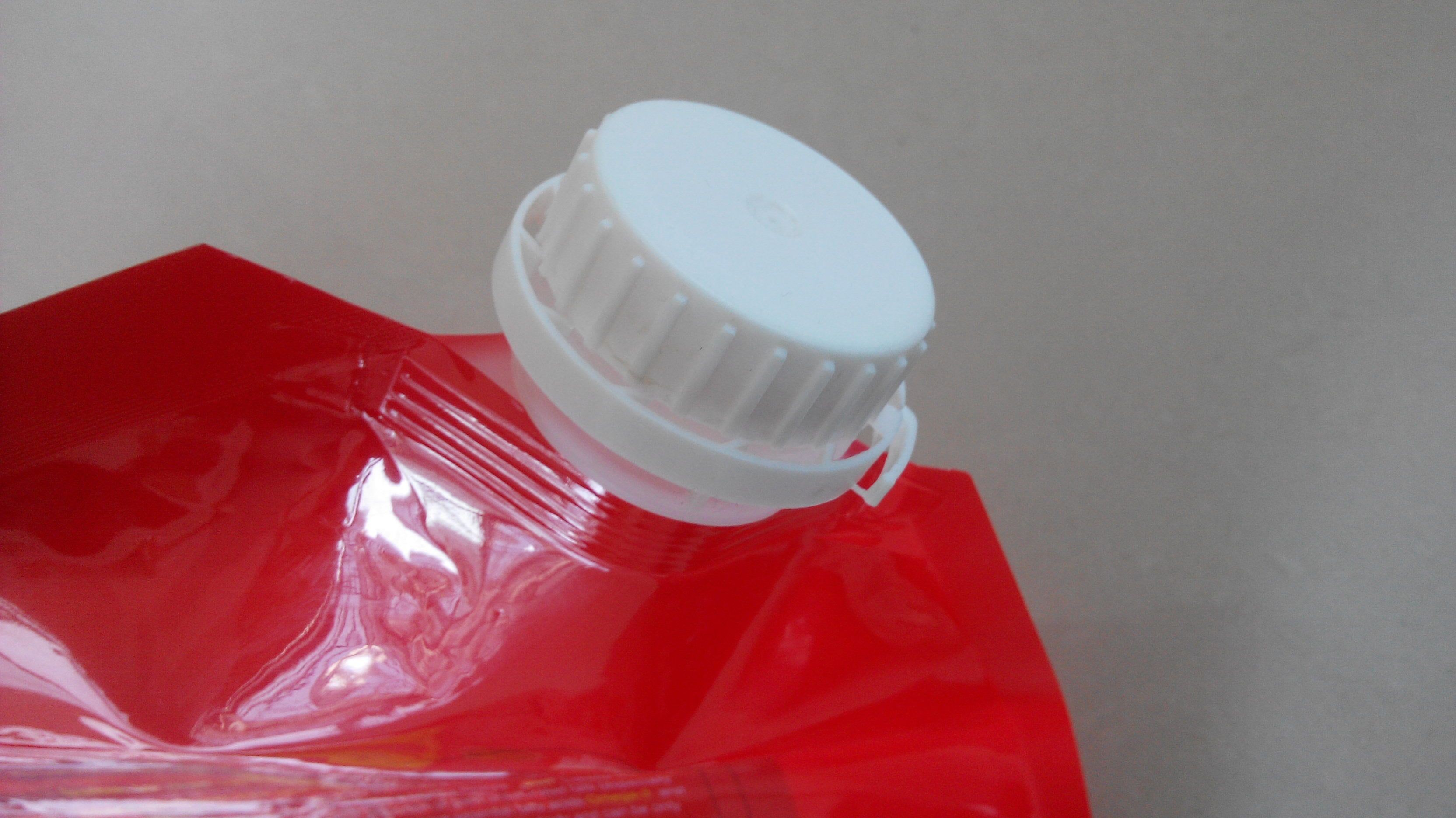 โลโก้พิมพ์ Stand Up Spout Pouch พร้อมมือจับสำหรับน้ำมันปรุงอาหาร 4.5L / Huile De Canola