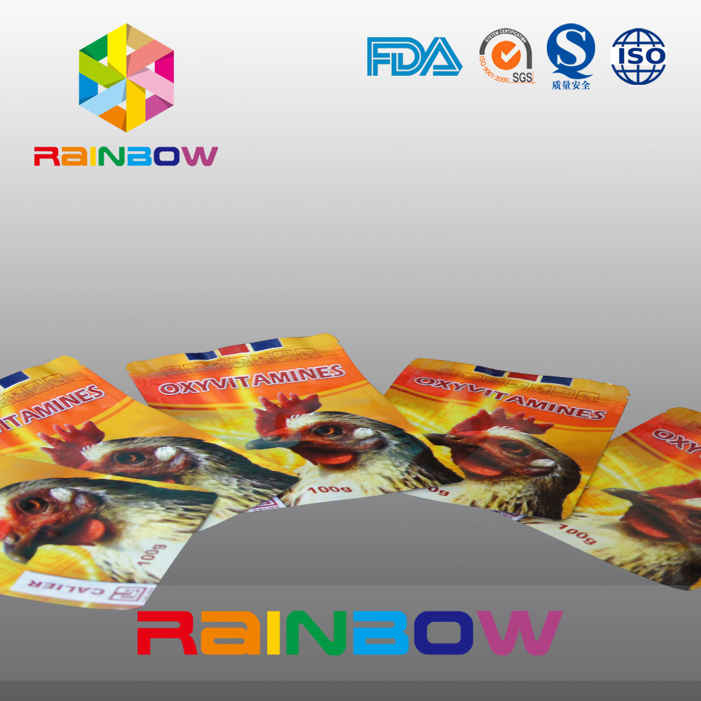 กระเป๋าอาหารสัตว์พิมพ์กราเวียร์มีซิป / ถุงอาหารสัตว์ผนึกได้