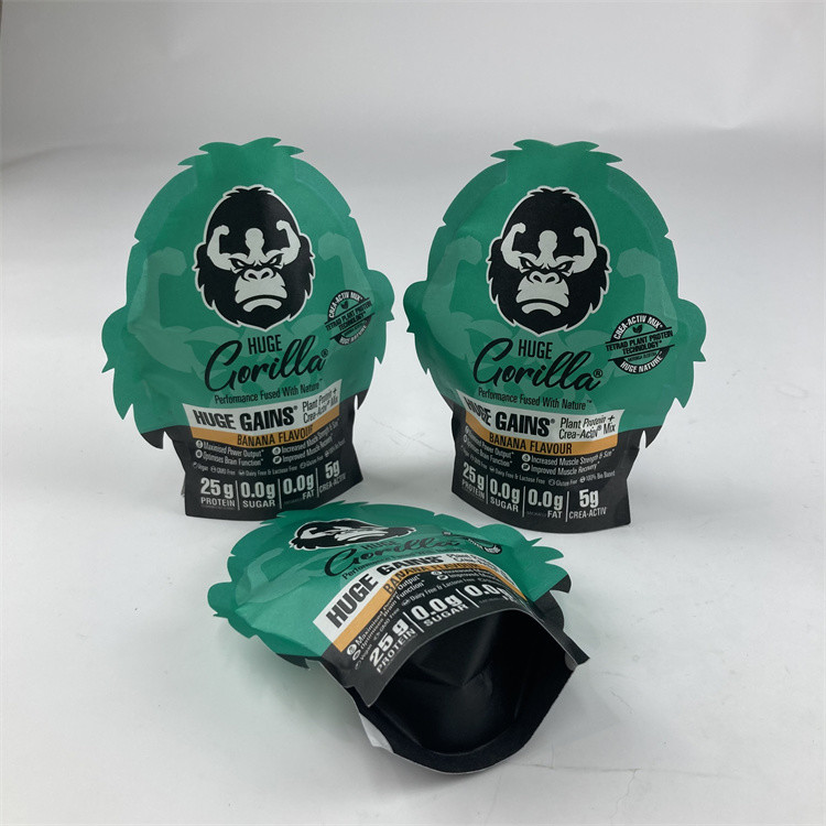 รูปร่างผิดปกติกลิ่นลามิเนตพิสูจน์ Mylar 3.5g 7g 14g 28g Soft Touch Ziplock Mylar กระเป๋า