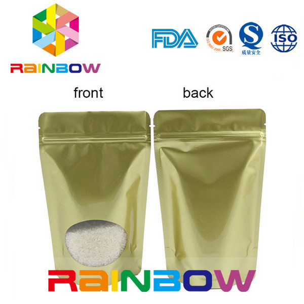 ผนึกถุงฟอยล์บรรจุภัณฑ์ความร้อนทะเลฟอยล์กลอสสีดำ Mylar ถุงซิปล็อค