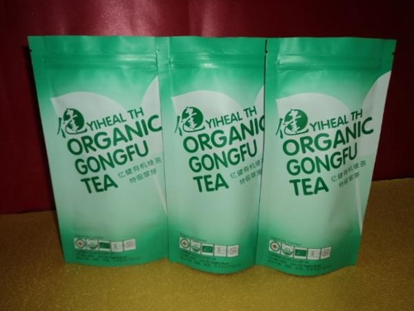 สง่างามโค้ง Lipton PET / VMPET / PE ถุงบรรจุภัณฑ์ชายืนขึ้น / ยืนขึ้นถุงชา