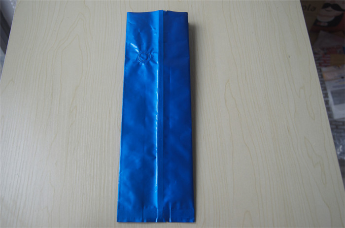 250 กรัมถุงฟอยล์พิมพ์ลายเส้นเรียงรายด้านถุงบรรจุภัณฑ์ถุงเป้าเสื้อกางเกงกาแฟพร้อมวาล์ว