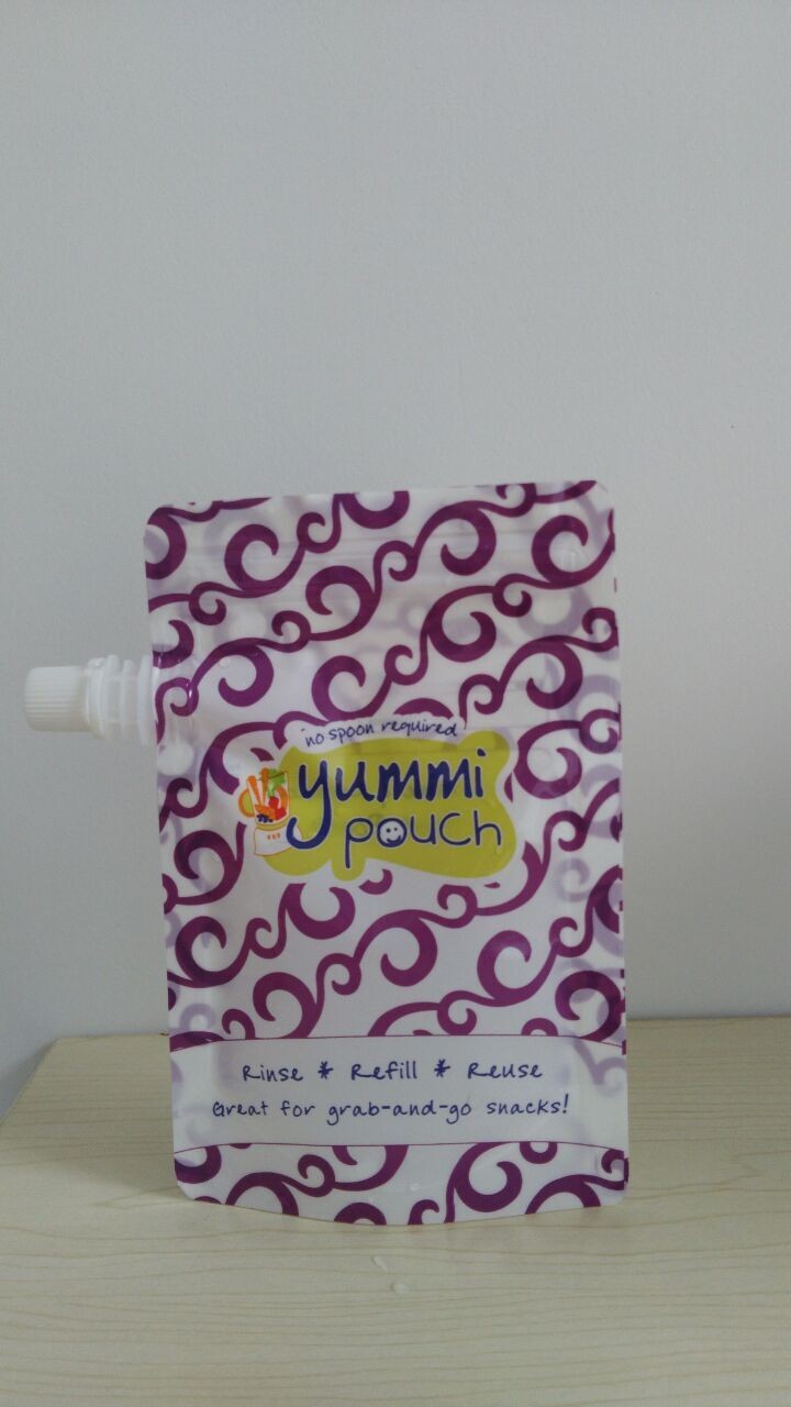 กระเป๋าใส่อาหารเสริมเด็กแบบพกพา BPA Free ขนาด 5 ออนซ์พร้อม Ziplock