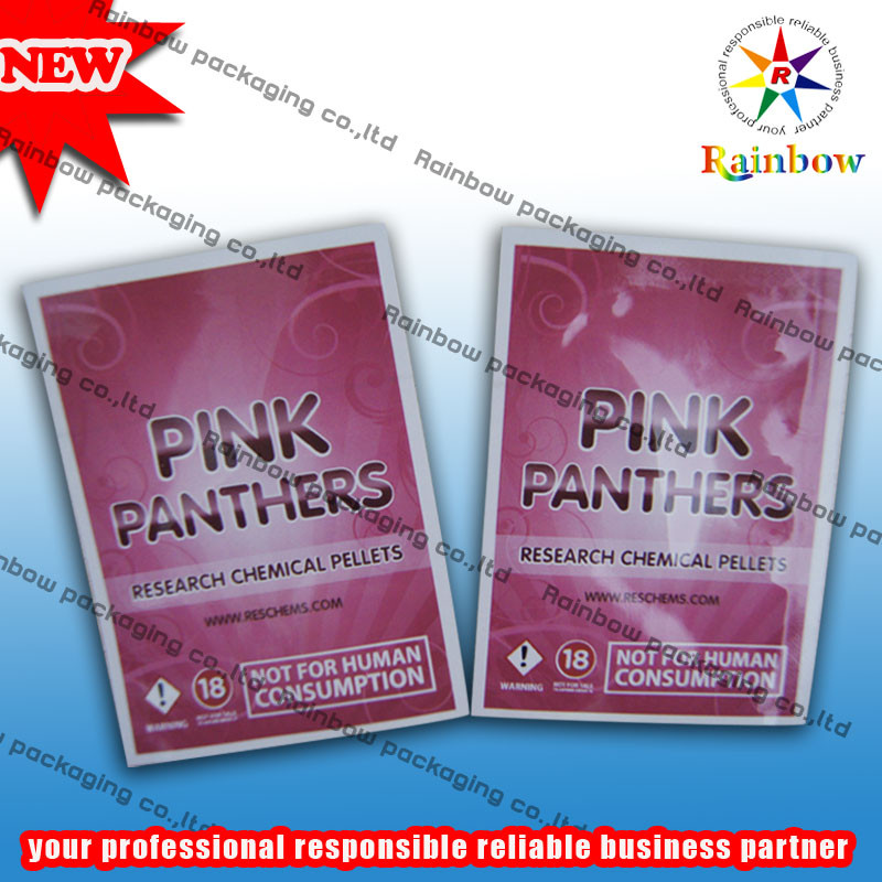 กำหนดเองสามด้านบรรจุภัณฑ์เครื่องสำอางปิดผนึกถุงในวัสดุลามิเนต