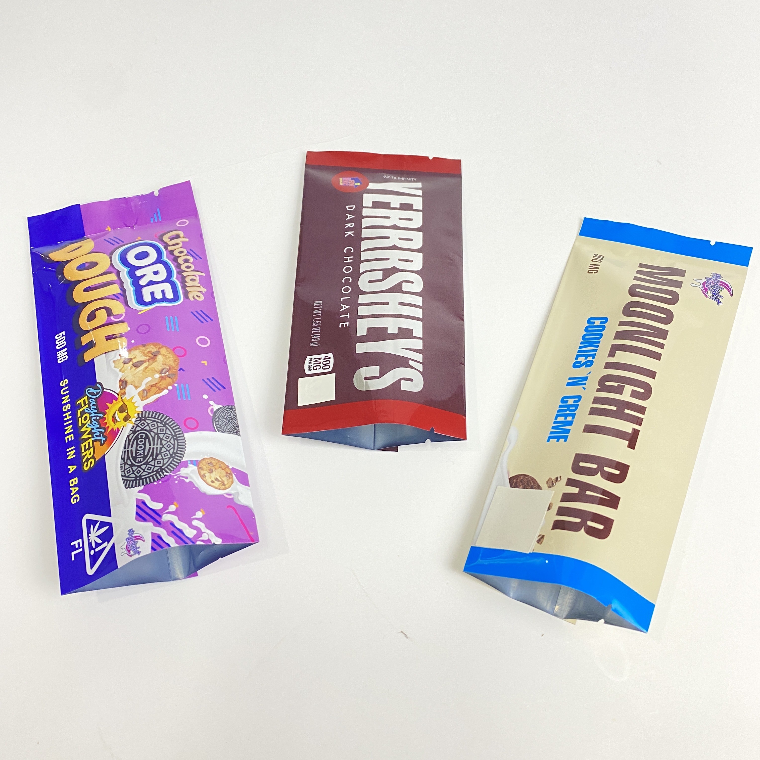 โลโก้ที่กำหนดเองกลับปิดผนึกถุงขนม Gummies เมล็ดบรรจุภัณฑ์ถุง