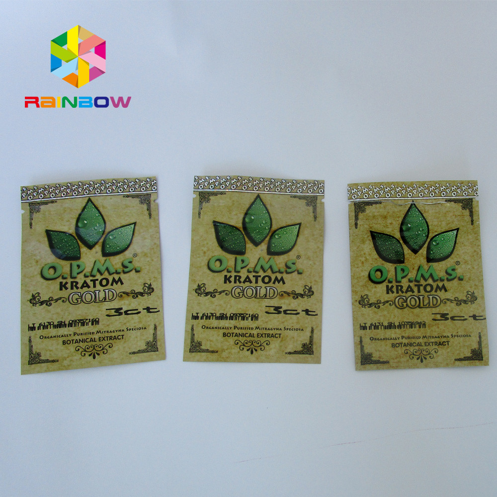 Kratom พฤกษศาสตร์สารสกัดจากอลูมิเนียมฟอยล์ถุง Ziplock