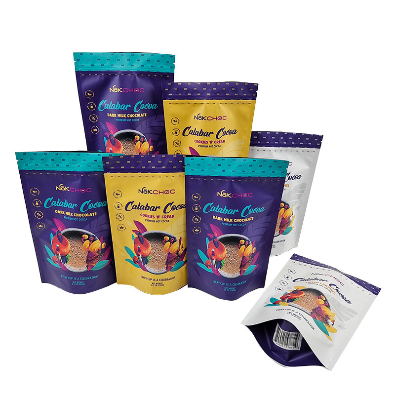 บรรจุภัณฑ์ที่กินได้เองยืนขึ้นถุงกระเป๋าพร้อมซิปกันกลิ่น