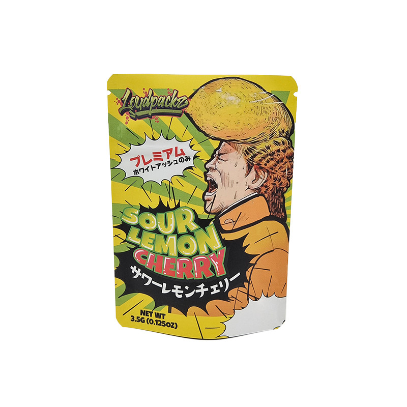 ยืนขึ้นขนมขบเคี้ยวถุงพลาสติกซิป Mylar กระเป๋าบรรจุภัณฑ์ขนมคุกกี้