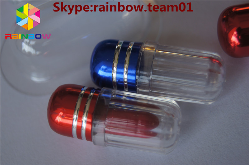 กระปุกพลาสติก แคปซูลยาเพศ กระปุกที่มีลักษณะแคปซูลโลหะ กระปุกขายส่งกระปุกยา