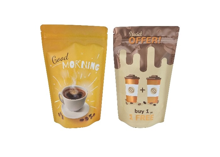 ถุงกาแฟแบบกำหนดเอง 250 กรัม 500 กรัม 1 กก. Ziplock Stand Up Bag