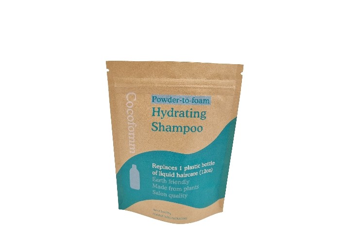 ขายส่งกระดาษคราฟท์สีน้ำตาล Doypack กลิ่นพิสูจน์บรรจุภัณฑ์กินได้ยืนขึ้นถุง