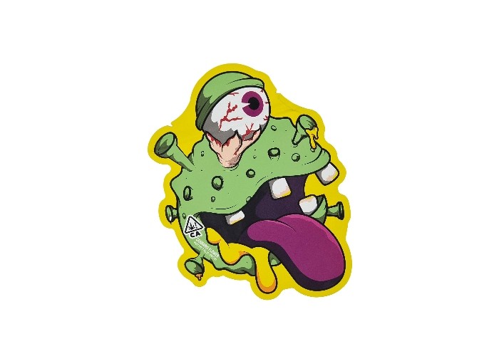 Soft Touch Smell Proof 3.5g Die Cut Mylar Bags บรรจุภัณฑ์โฮโลแกรมกินได้