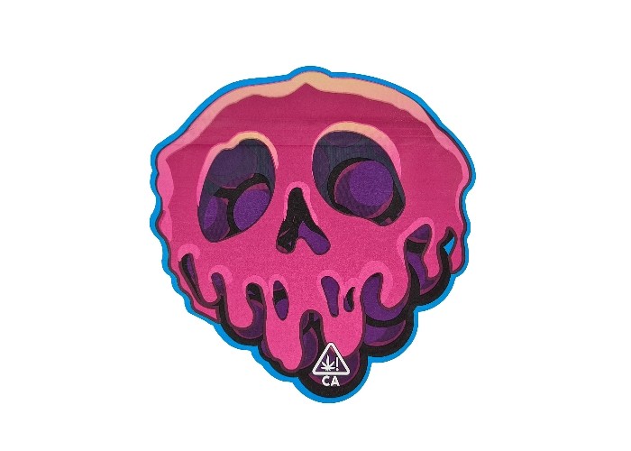 3.5g - 28g โฮโลแกรมอลูมิเนียมฟอยล์ถุง Mylar พื้นผิวด้านรูปร่างพิเศษผิดปกติ