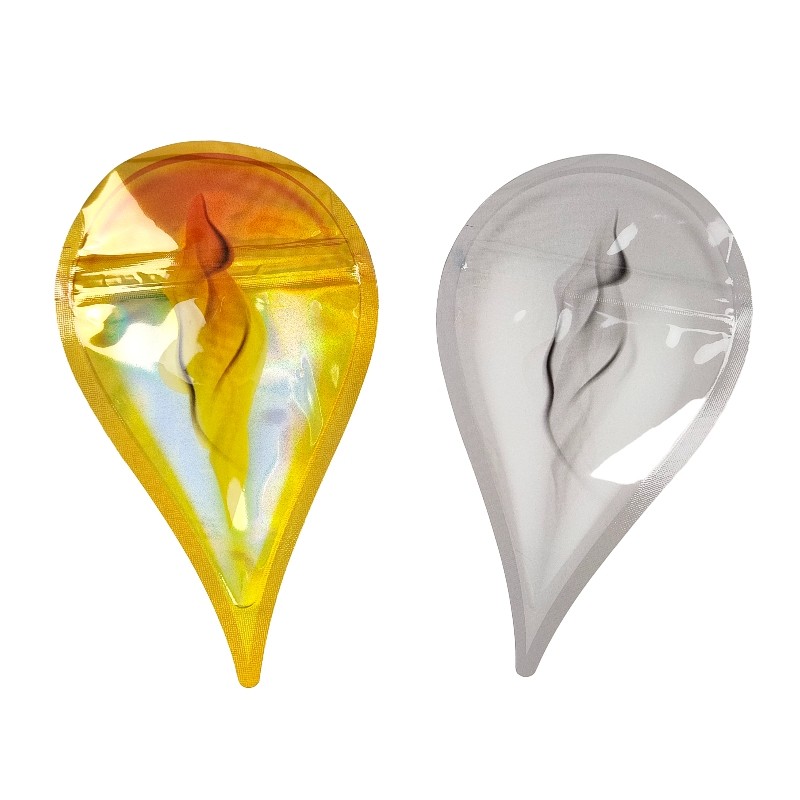 ถุง Ziplock Mylar แบบกันกลิ่น 3.5 กรัมไดคัทแบบพิเศษเคลือบเงาสำหรับบรรจุอาหาร