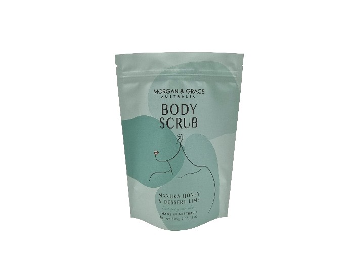 การพิมพ์ดิจิตอล Custom Stand Up Bag กระเป๋าบรรจุกันน้ํา สําหรับสกรับร่างกาย