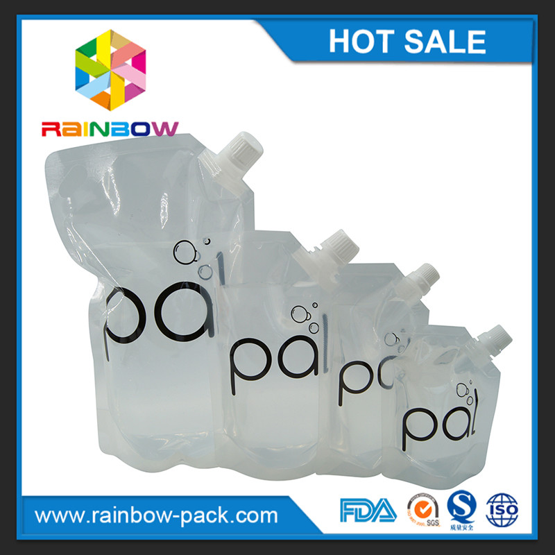 กระเป๋าไวน์ใส 4oz / 8oz / 16oz พร้อม BPA ฟรี