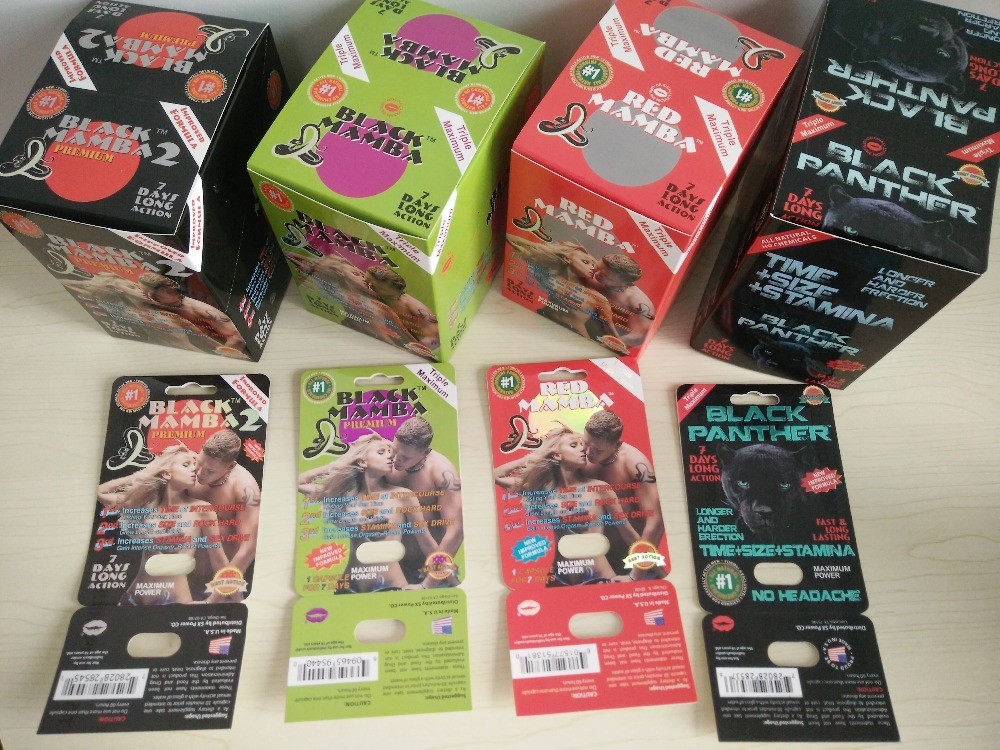 ขายร้อน Rhino ชายเสริมยาบรรจุภัณฑ์บัตรและกล่องแสดงผล 3 มิติ