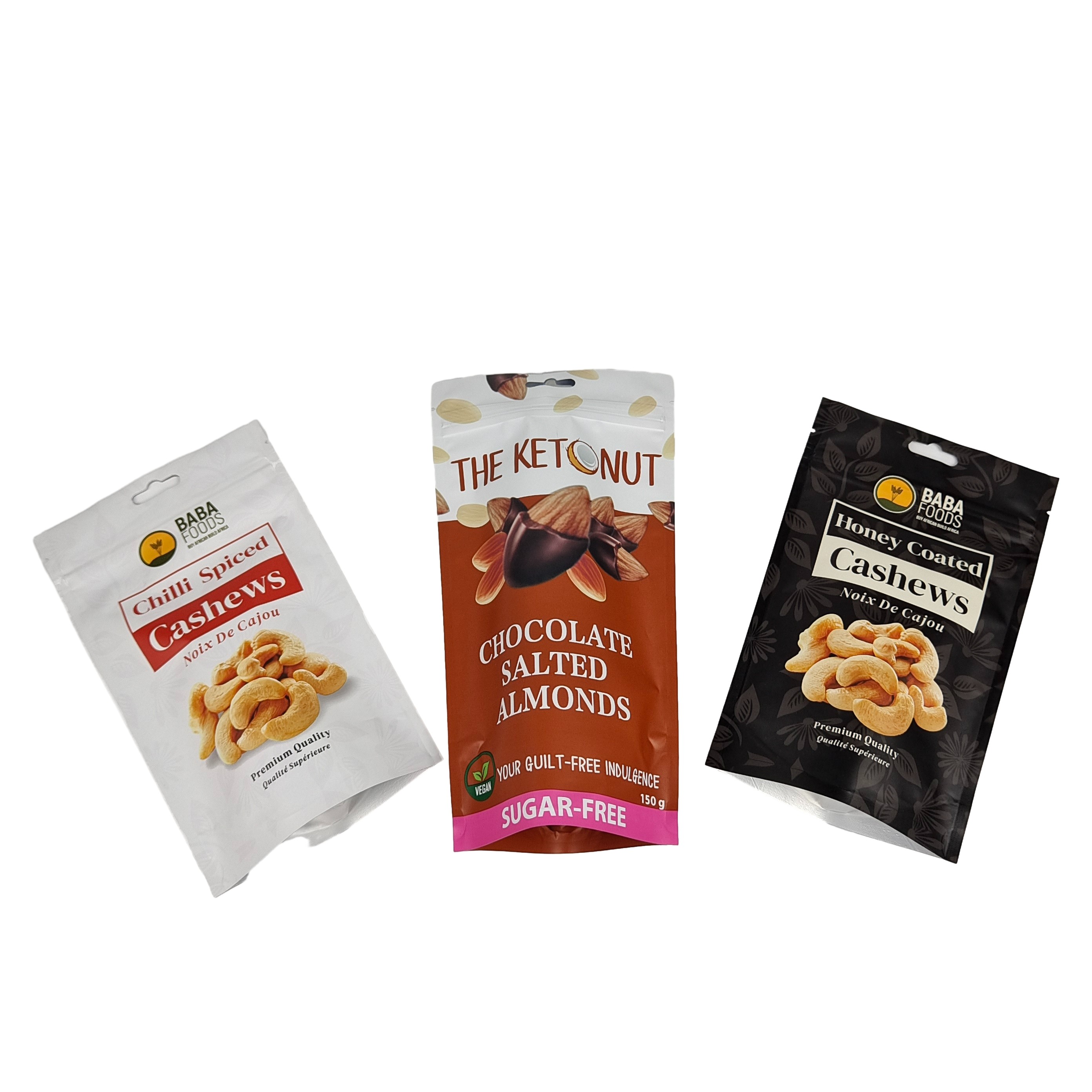 กระเป๋าซิปเกรดอาหารกระเป๋าซิปอัลลูมิเนียมฟอยล์พลาสติกกระเป๋าซิป Mylar