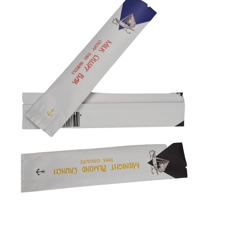 ง่ายดาย Tear Energy Bar Stick Packaging กระเป๋าแผ่นพลาสติก กระเป๋าช็อคโกแลตที่กําหนดเอง รวมกระเป๋าช็อคโกแลตสําหรับโปรตีนบาร์