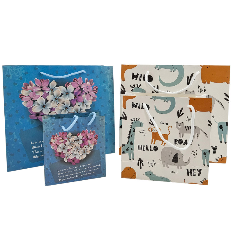 การปรับแต่ง กระเป๋าบรรจุกระดาษ กระเป๋า Kraft กระเป๋าช้อปปิ้ง biodegradable คุณภาพสูง กระเป๋าผ้า