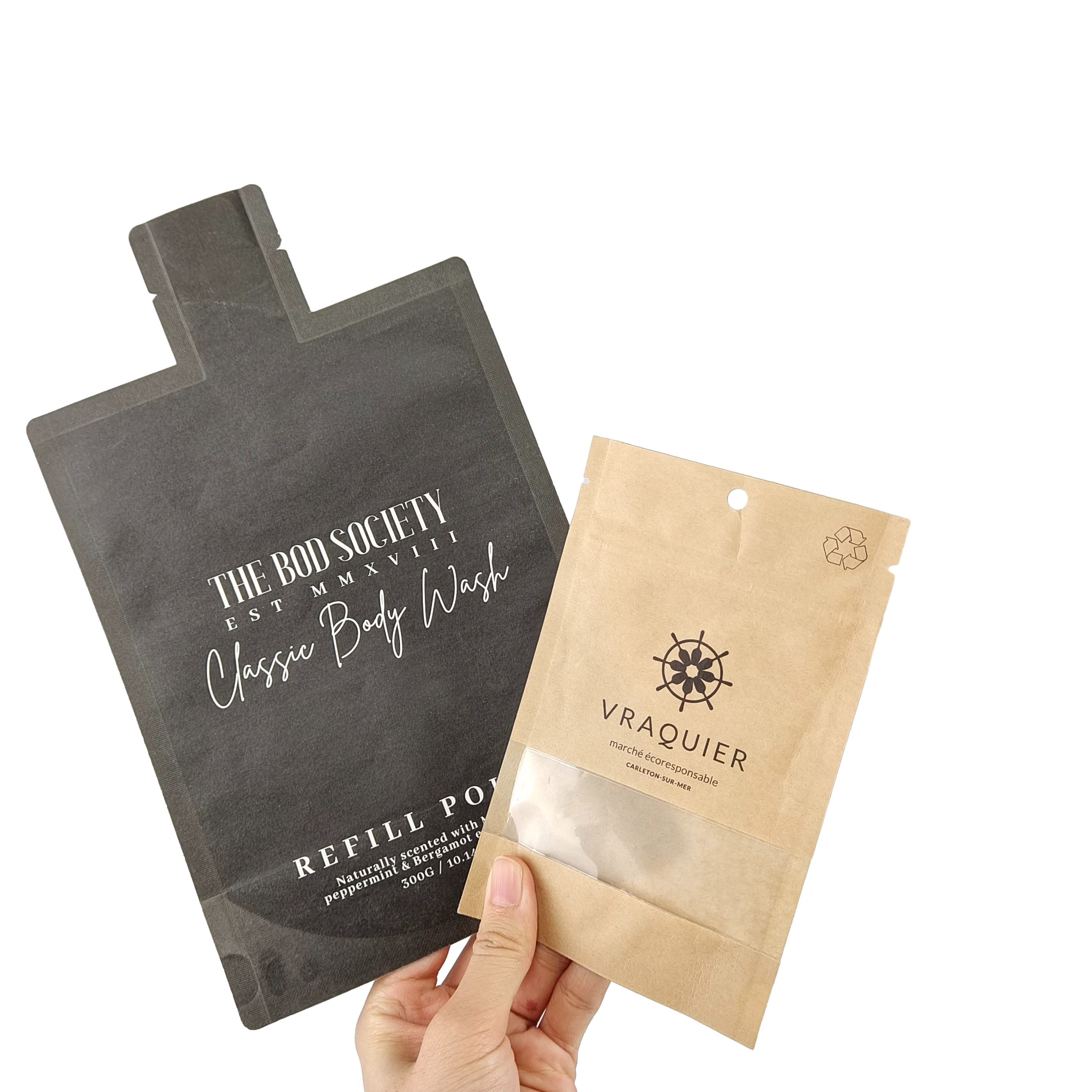 กระเป๋าสะพายผงโลหะแบบแบนกันกลิ่น Mylar Heal Seal กระเป๋าสะพายกระเป๋าสะพายกระจก Frosted กระจกกระจกกระจกกระจก