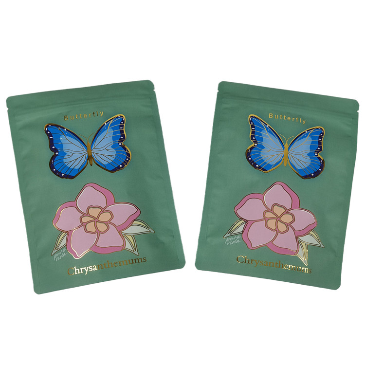 ขายร้อน ปกแต่งกระเป๋ากันกลิ่นด้วยโลโก้ ยืนขึ้นโฟลยอลูมิเนียม Mylar กระเป๋าสําหรับถั่วช็อกโกแลต