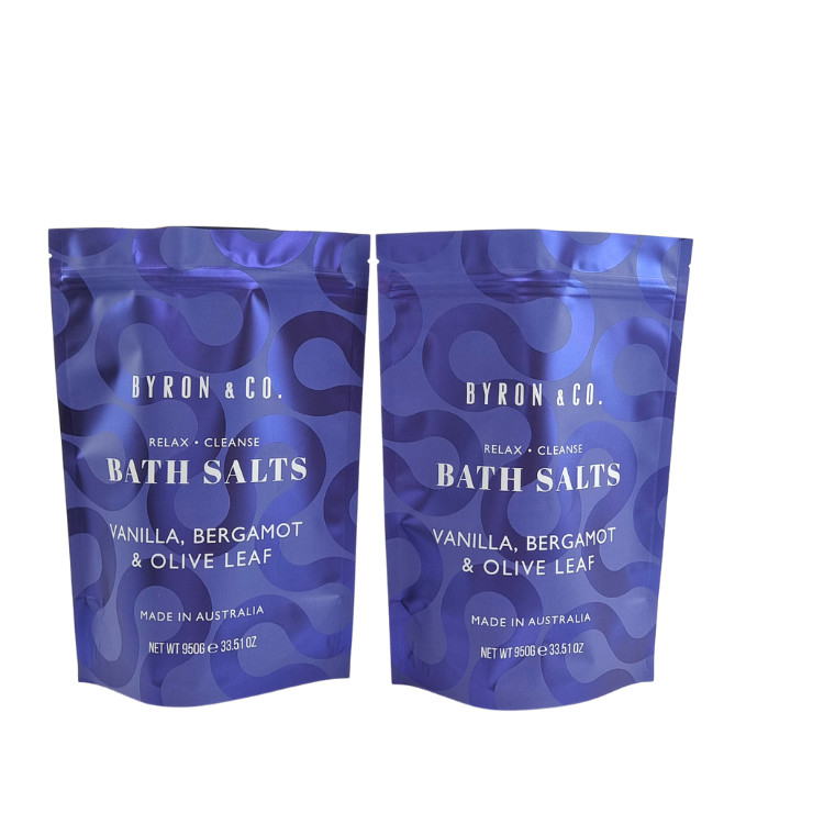 กระเป๋าบรรจุสินค้าที่สามารถปิดได้ใหม่ด้วยซิปล็อค พลาสติกน้ําอาบน้ําเกลือ สกรูบร่างกายยืน ถุงด้วยซิป