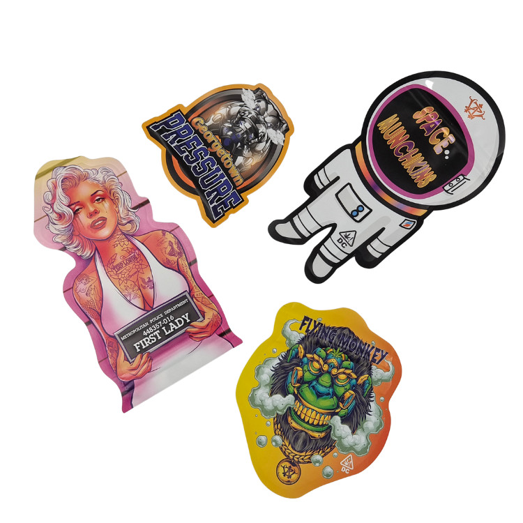 กระเป๋าสะพายขีดขีดพิเศษแบบพลาสติกกันกลิ่นเด็ก กระเป๋าสะพายขีดขีด Mylar 3.5g 7g กระเป๋าสะพาย Mylar แบบพิเศษ