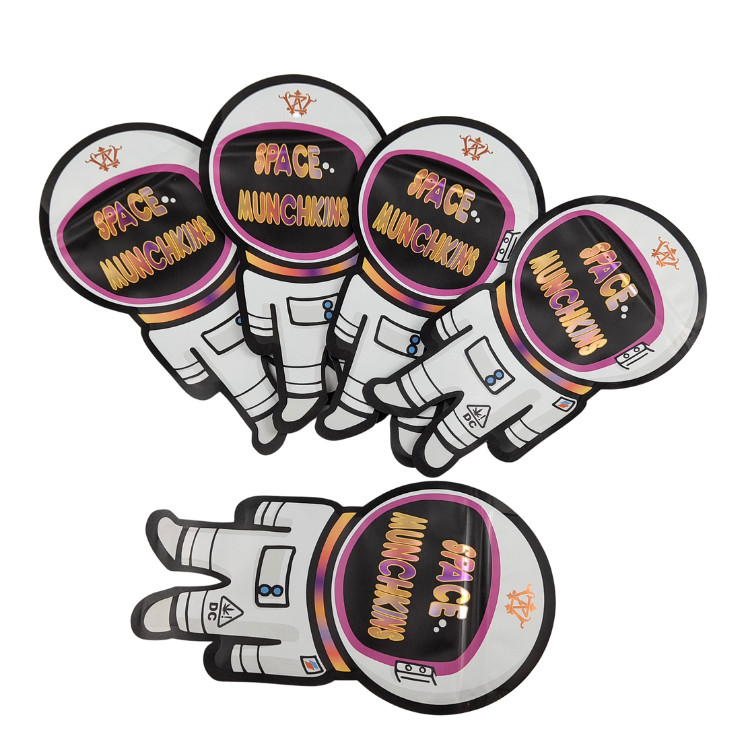 พิมพ์ตามสั่ง 3.5g 7g 14g ยืนขึ้นกระเป๋าสะพายยาง อาหารบรรจุ Mylar อลูมิเนียมฟอยล์ ทนต่อเด็ก ป้องกัน Zip Lock ถุง