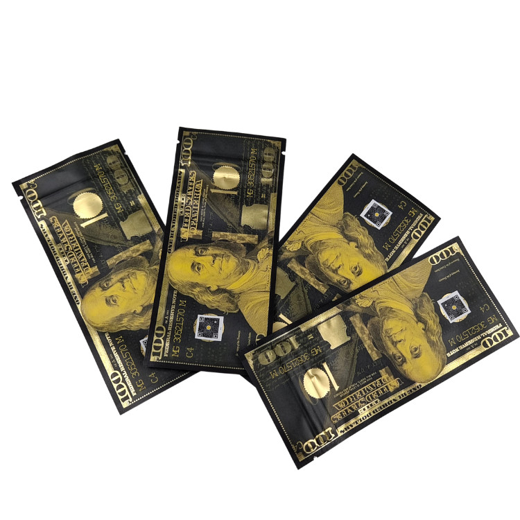 กระเป๋าพิมพ์แบบกําหนดเอง Mylar ป้องกันกลิ่น ถุงยืนกระเป๋าขนมหวาน อาหารบรรจุ 3.5 กรัม Mylar กระเป๋าซิปล็อค