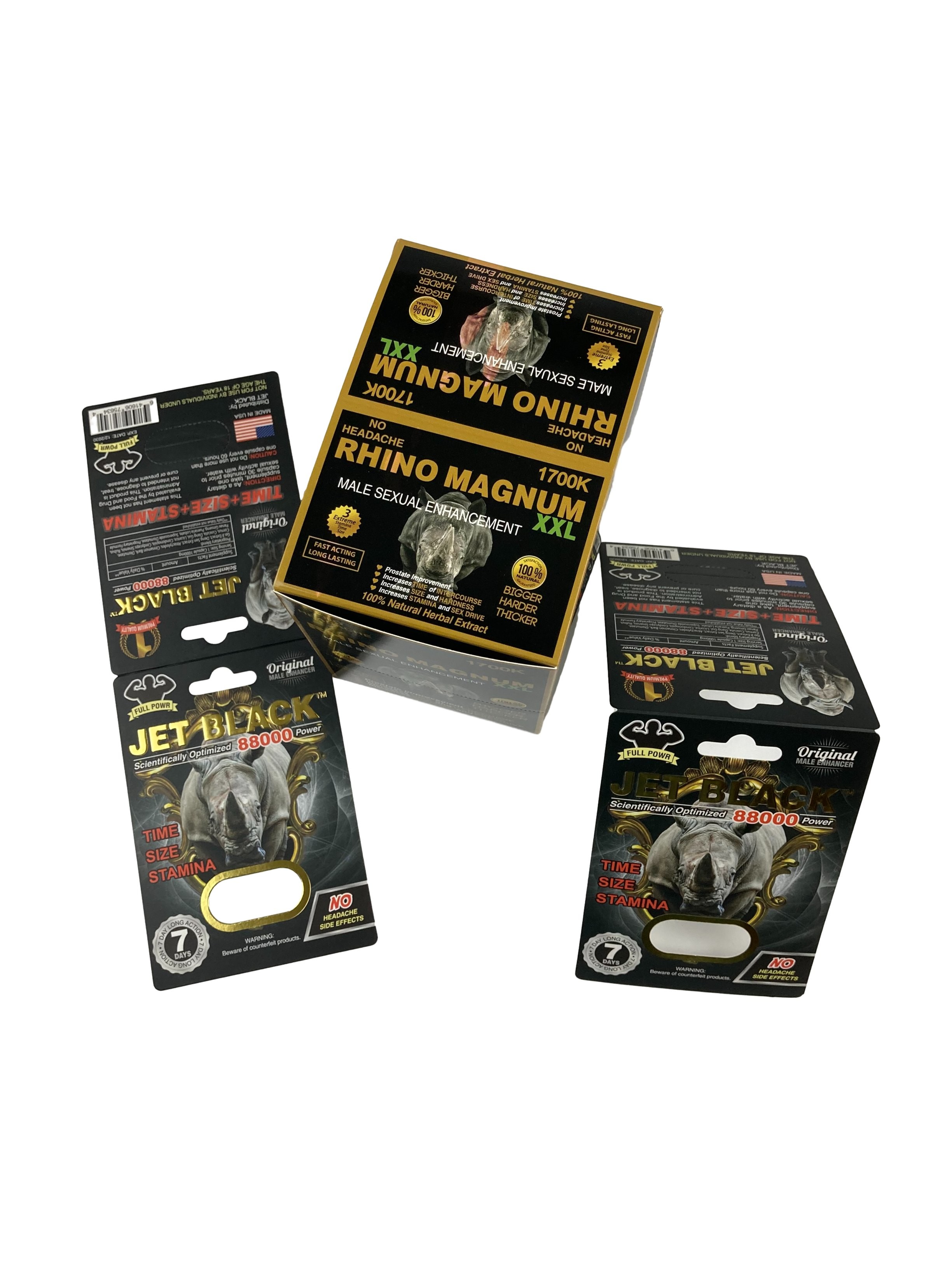 ขายร้อน ยาเสริมร่างกายตามสั่ง แพ็คเกจ กระดาษ บัตร Rhino Tablet บัตรกระดาษพิมพ์