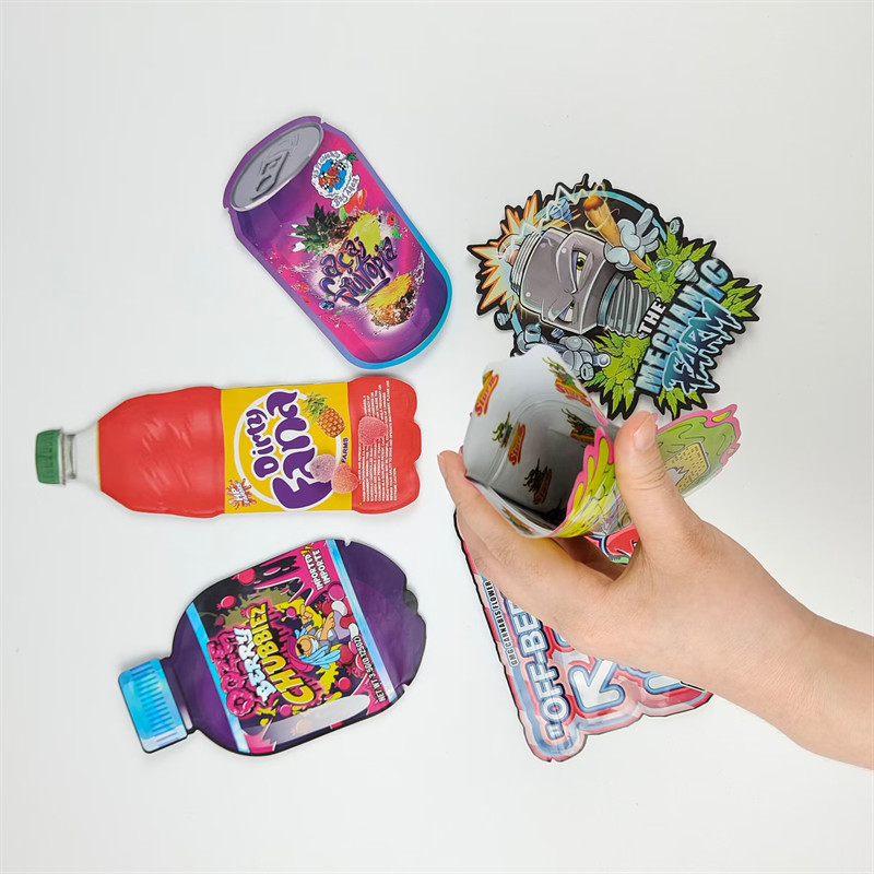 ล็อกโก้ที่กําหนดเอง การออกแบบการพิมพ์ 3.5g กระเป๋าสต็อกตัดแบบตาย กระเป๋าสต็อกกันกลิ่นไม่ถูกกฎหมาย กระเป๋าสต็อกตัดแบบตาย กระเป๋าซิป Mylar