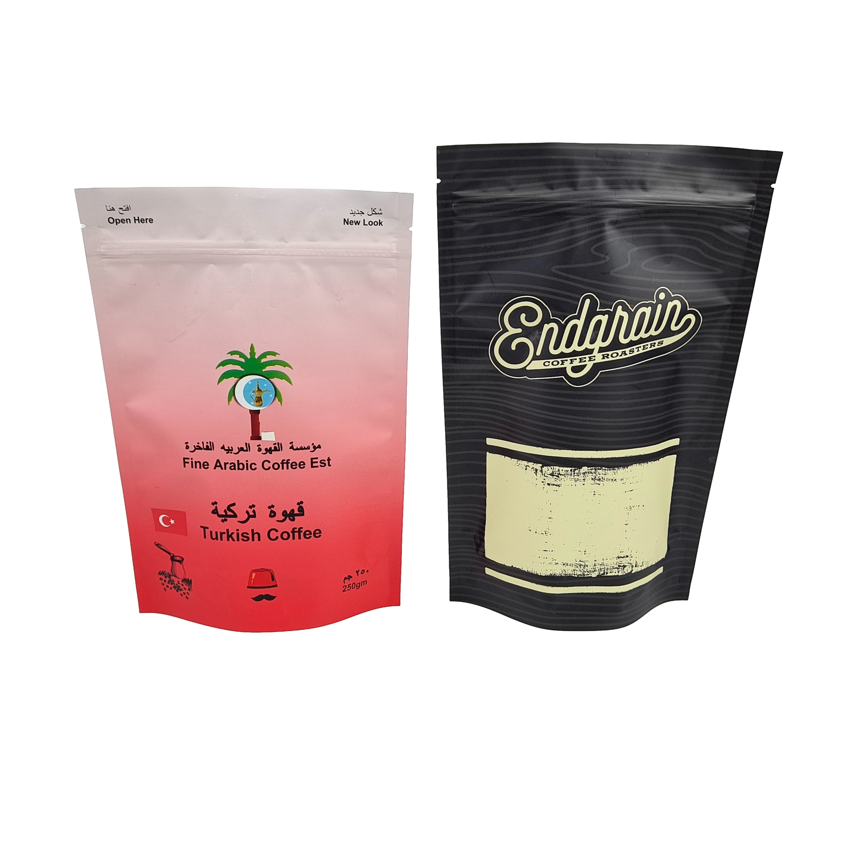 โลโก้ที่กําหนดเอง สินค้าคุณภาพสูง ถุงกาแฟยืนพร้อมกับวาล์ว ยืดง่าย ซิปเปอร์กระเป๋าสตางค์อลูมิเนียม