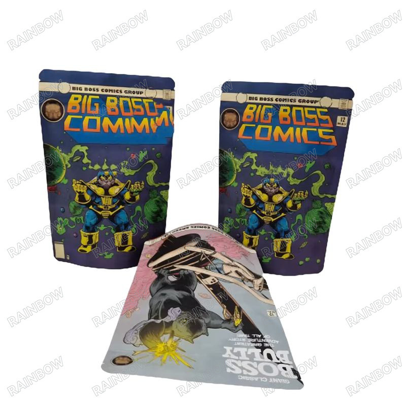 การประทับความร้อนที่สามารถปิดใหม่ได้ โดยสั่งเอง ถุงกระดาษยืน ถุงกระเป๋าอาหารกระเป๋าขนมขนมอาหาร