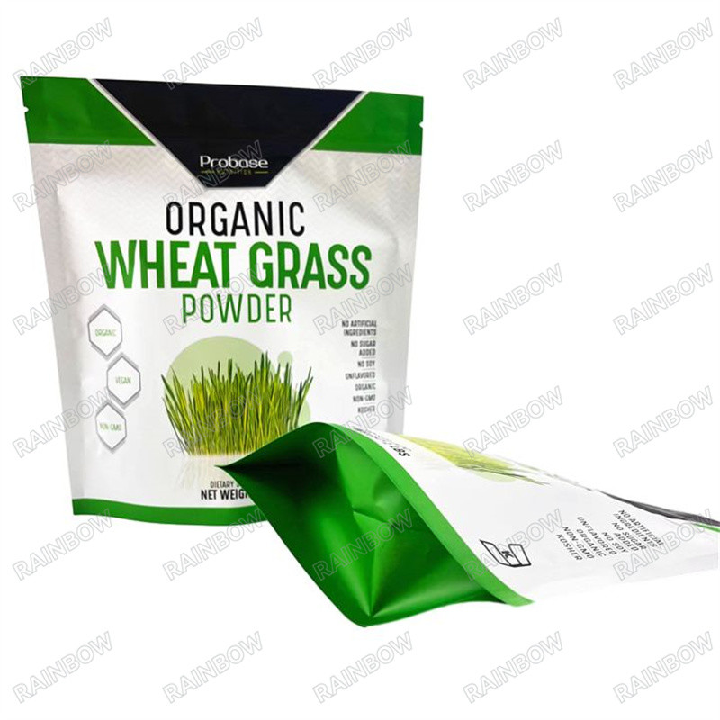 กระเป๋าสะพายกระดาษ Kraft ที่มิตรต่อสิ่งแวดล้อม วัสดุ Pla กระเป๋าสะพาย Zip Lock ที่มีโลโก้ ถุงยืน