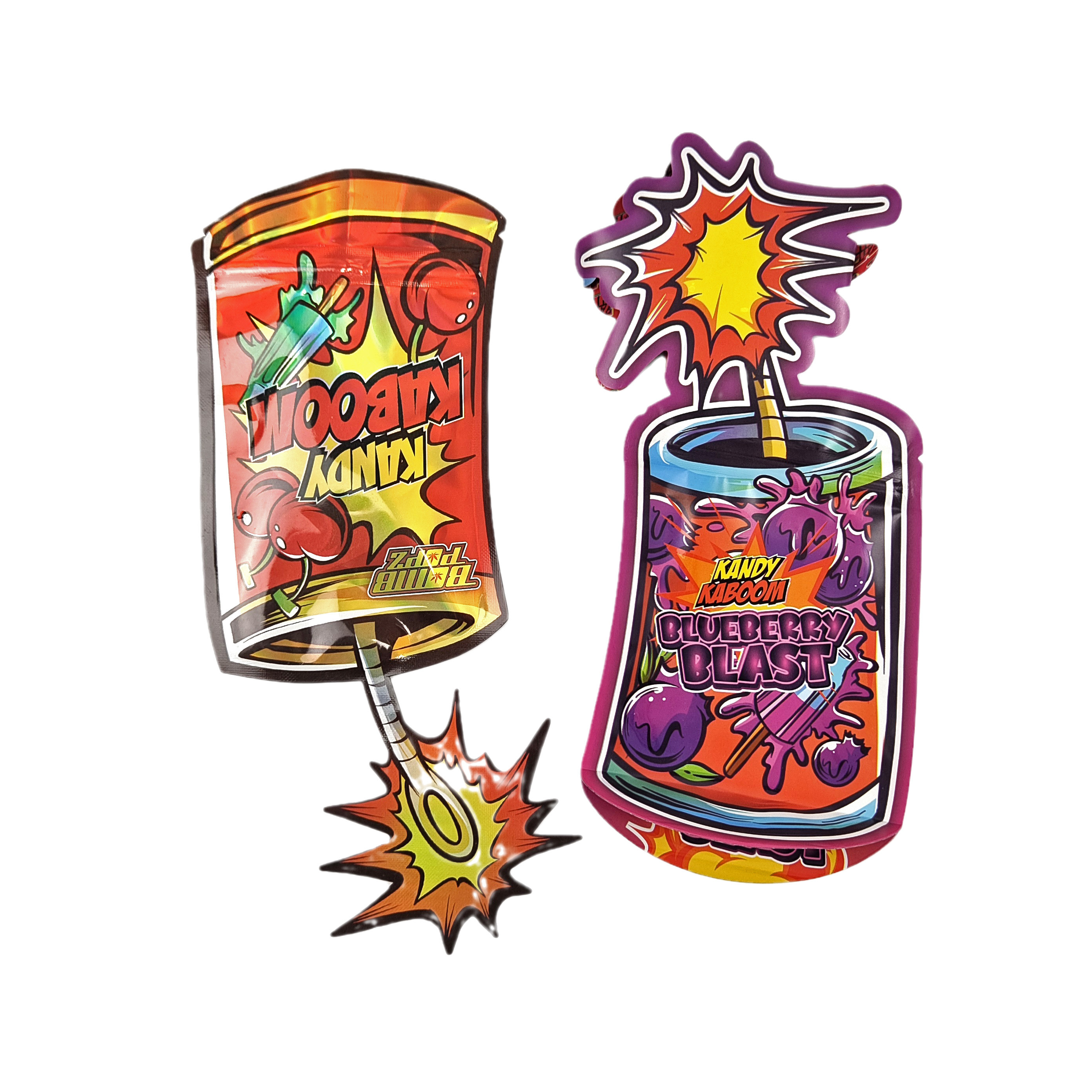 การบรรจุซิปเปอร์ทรงพิเศษแบบ Custom Soft Touch CBD Child Proof 3.5g กระเป๋าพลาสติกตัดแบบไม่เรียบร้อย