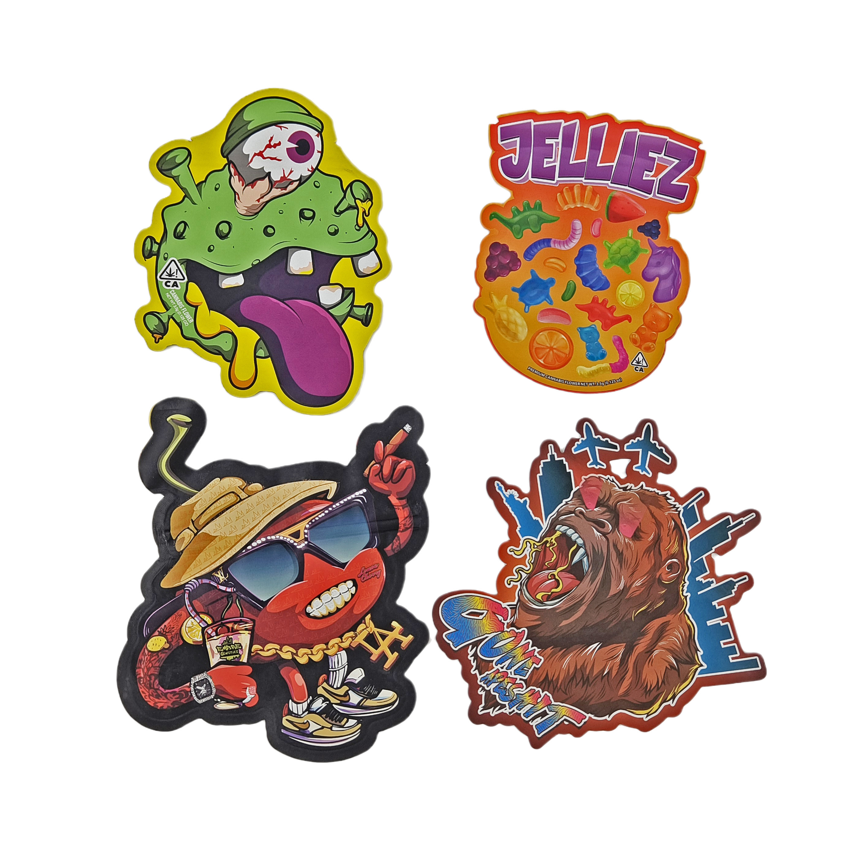 พิมพ์ตามสั่ง 3.5 กรัม ขนมหวาน อาหารว่าง แบบพิเศษ กระเป๋าพลาสติก Ziplock มีกลิ่นกัน