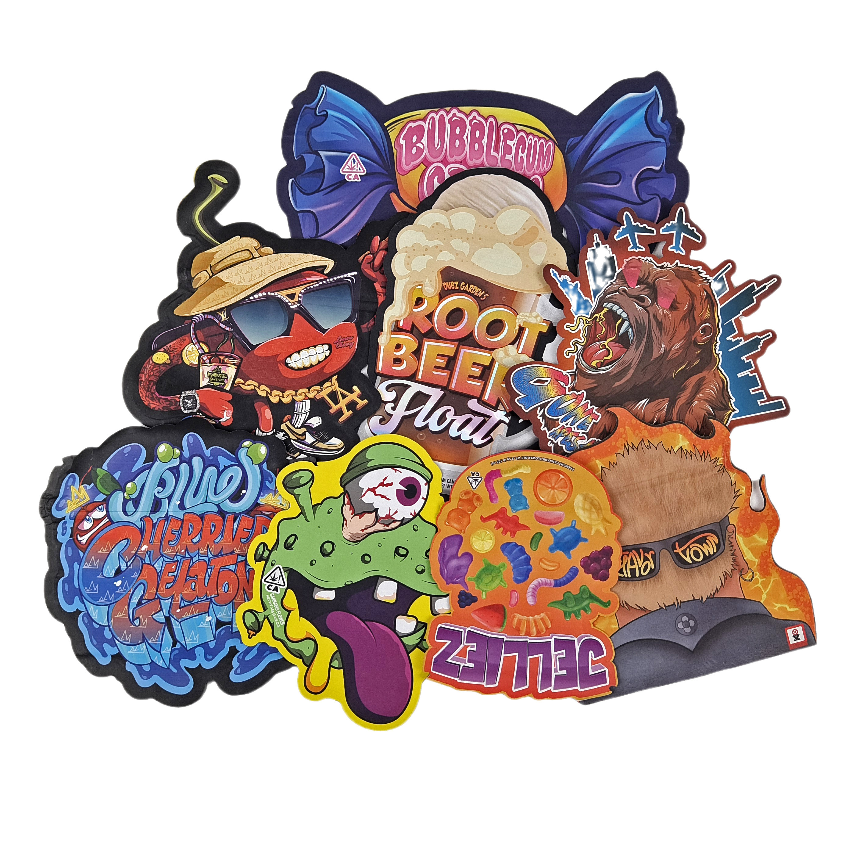 3.5 กรัม 7 กรัม 14 กรัม ขนาดพิเศษ กระเป๋าบรรจุพลาสติก กระเป๋าบรรจุขนม โฮโลแกรม กันกลิ่น พลาสติกตัดแบบตัดแบบตัด