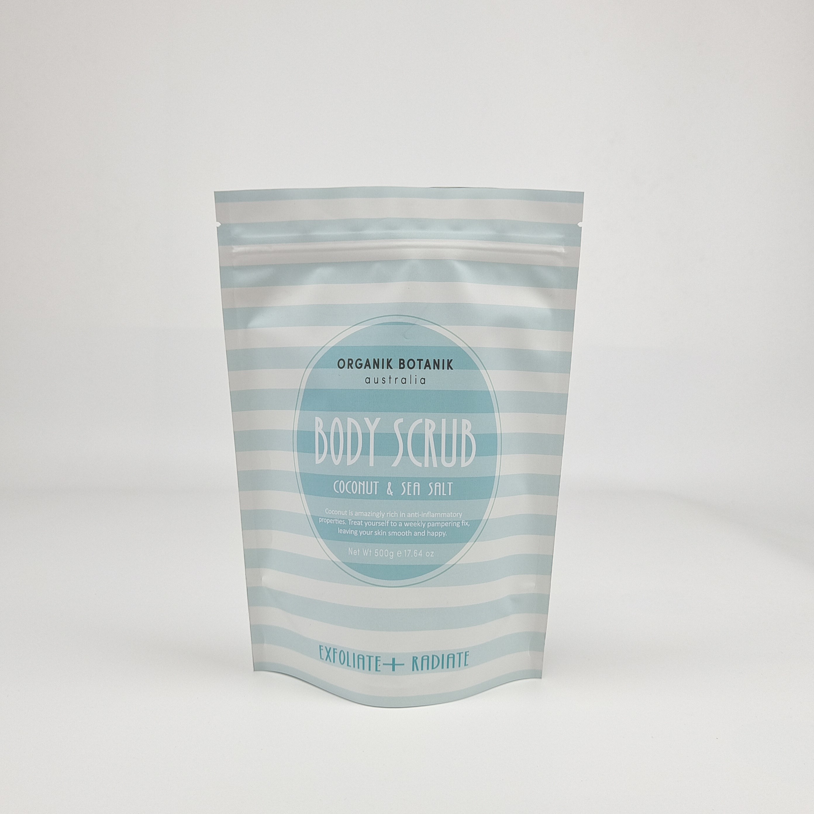 สะอาดร่างกายคุณภาพสูง กระเป๋าบรรจุพิมพ์ กระเป๋าพลาสติก โฟลยอลูมิเนียม Custom Zipper ยืนขึ้นกระเป๋าสําหรับเกลืออาบน้ํา