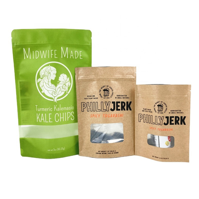 โลโก้ส่วนตัวที่กําหนดเอง ถุงกระดาษไครฟอฟท์สีขาวสําหรับเค้กเค้กถั่ว อาหารผงอาหารสัตว์เลี้ยง 100% ป้องกันกลิ่น