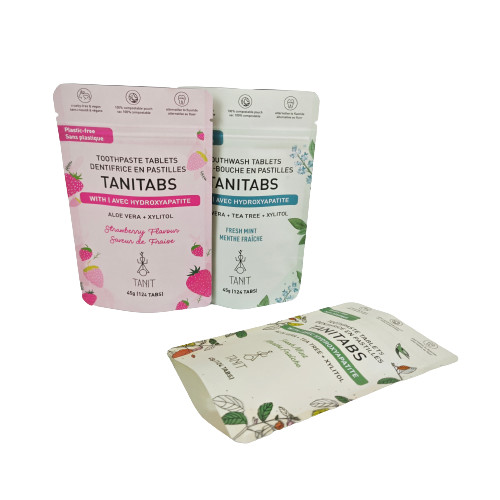 วาล์วถอนแก๊ส ใช่ ถุงชา แพ็คเกจสําหรับถุงยืน ถุงกระดาษ Kraft