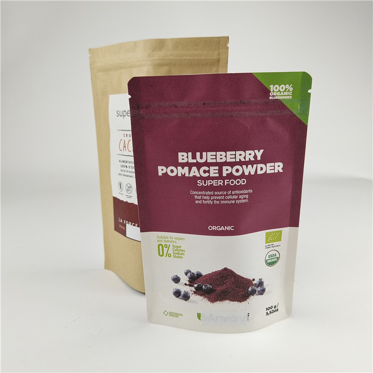 วัสดุบรรจุอาหาร การพิมพ์ดิจิตอลตามสั่ง ถุงซิปแบบยืน