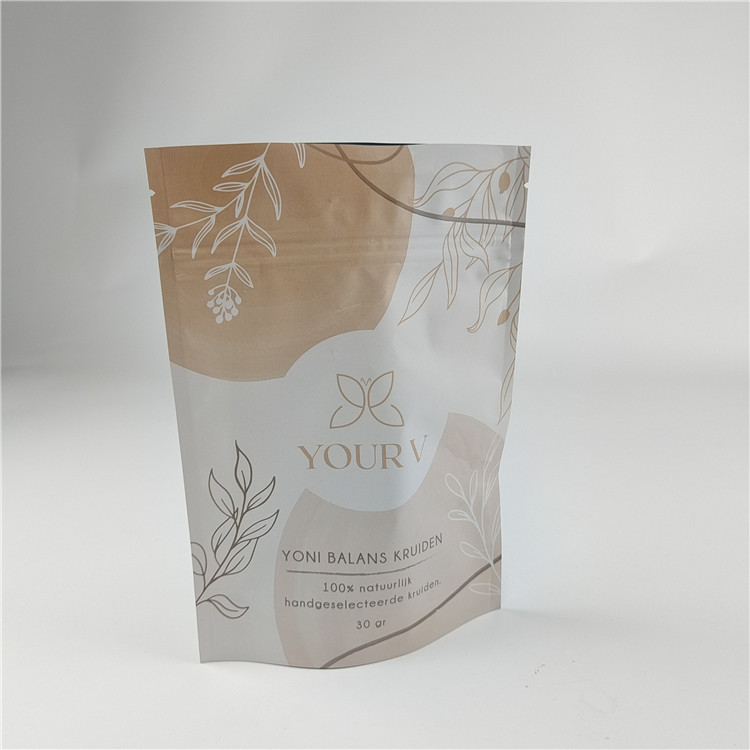 ดีไซน์ใหม่ ปรับแต่งขนาด แมท ปลายกระเป๋าอาหารว่าง แพคเกจ แมท แอลูมิเนียมฟอยล์ ยืนขึ้น กระเป๋า Ziplock กระเป๋ากระเป๋า Doypack