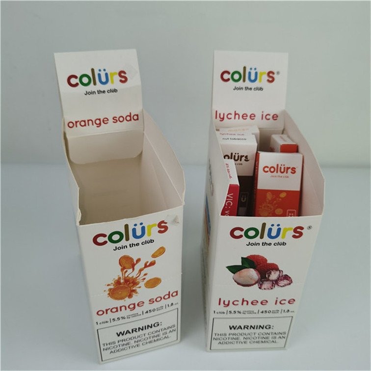 โลโก้ที่กําหนดเอง ร้อน ตัดกล่องจอ กระดาษกระดาษ PDQ ตู้จอ