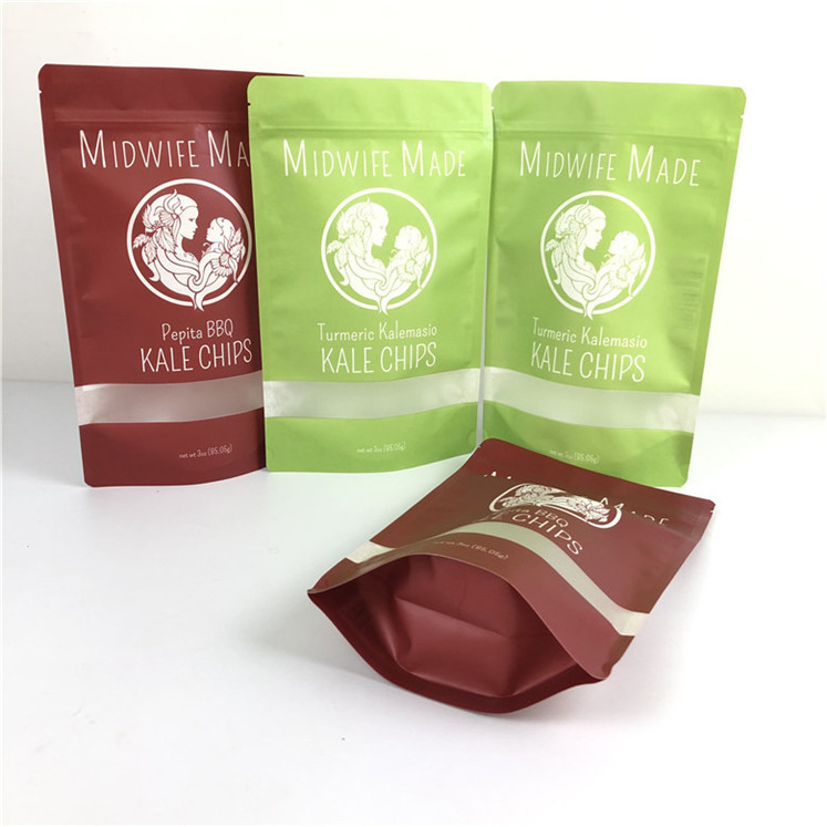 การบรรจุอาหาร การพิมพ์ Gravure Mylar Doypack กับหน้าต่าง สะอาดต่อสิ่งแวดล้อมและตามต้องการ