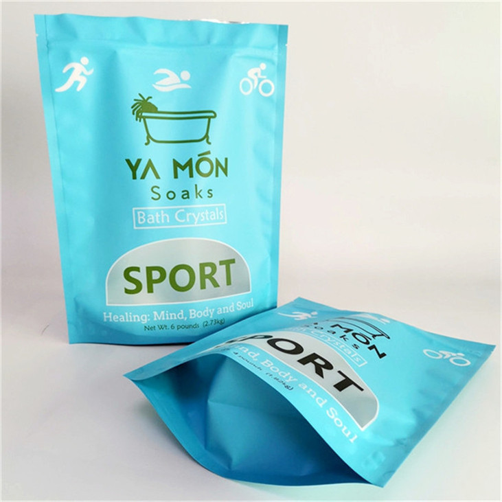 คาดการณ์การรั่วไหล Matt Finish Mylar Doypack ด้วยหน้าต่างขนาดที่กําหนดเองและความต้องการการออกแบบ