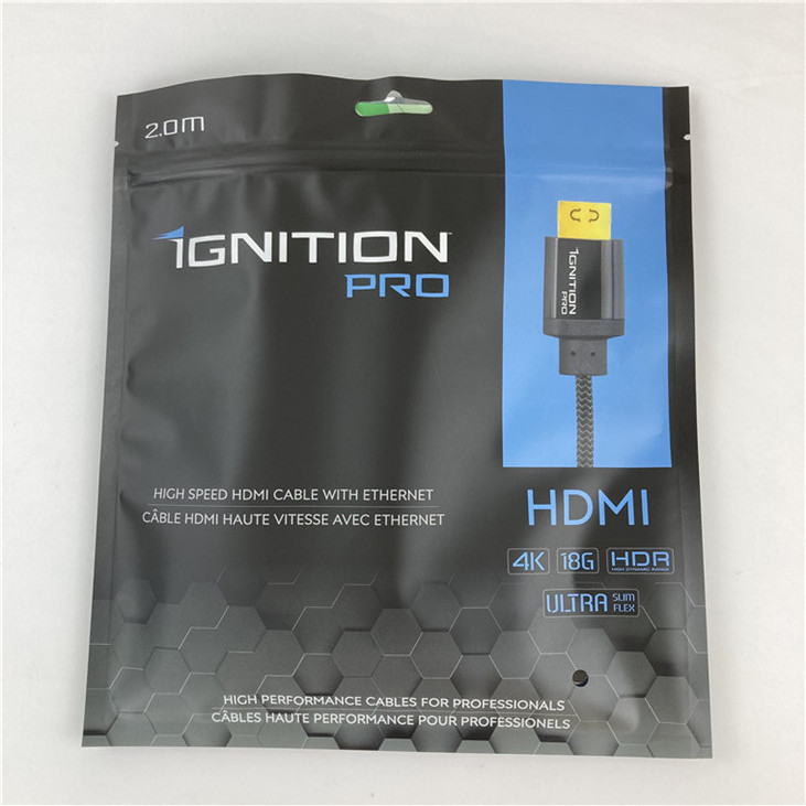 กระเป๋าบรรจุ Mylar ปิด 3 ด้าน กระเป๋าสะพายเรียบด้วยซิปรับรับได้ถึง 10 สี