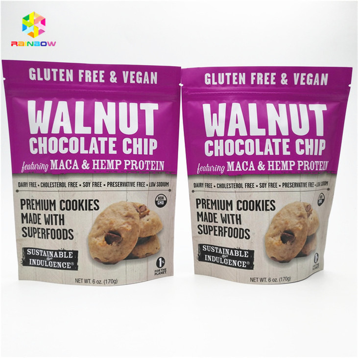 Matte Finish Printing สีอัลลูมิเนียมฟอยล์ Mylar Doypack ด้วยขนาดและการออกแบบตามต้องการ