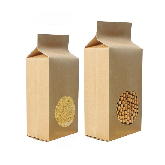 ยืนด้านข้างเป้าเสื้อกางเกง 250 กรัมกระดาษเองถุง Supar บรรจุภัณฑ์พร้อมหน้าต่าง