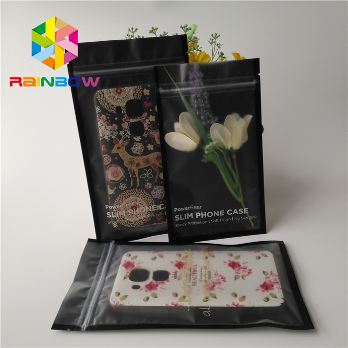 บรรจุภัณฑ์พลาสติกที่ไม่ใช่สายเคเบิลโทรศัพท์มือถือโนนิบรรจุภัณฑ์ไม่รั่วด้วยตัวล็อกซิป